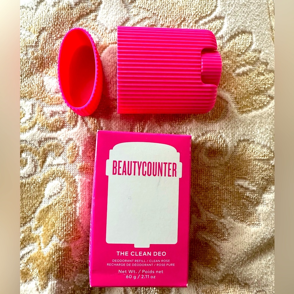 Beautycounter Rose Deo with holder